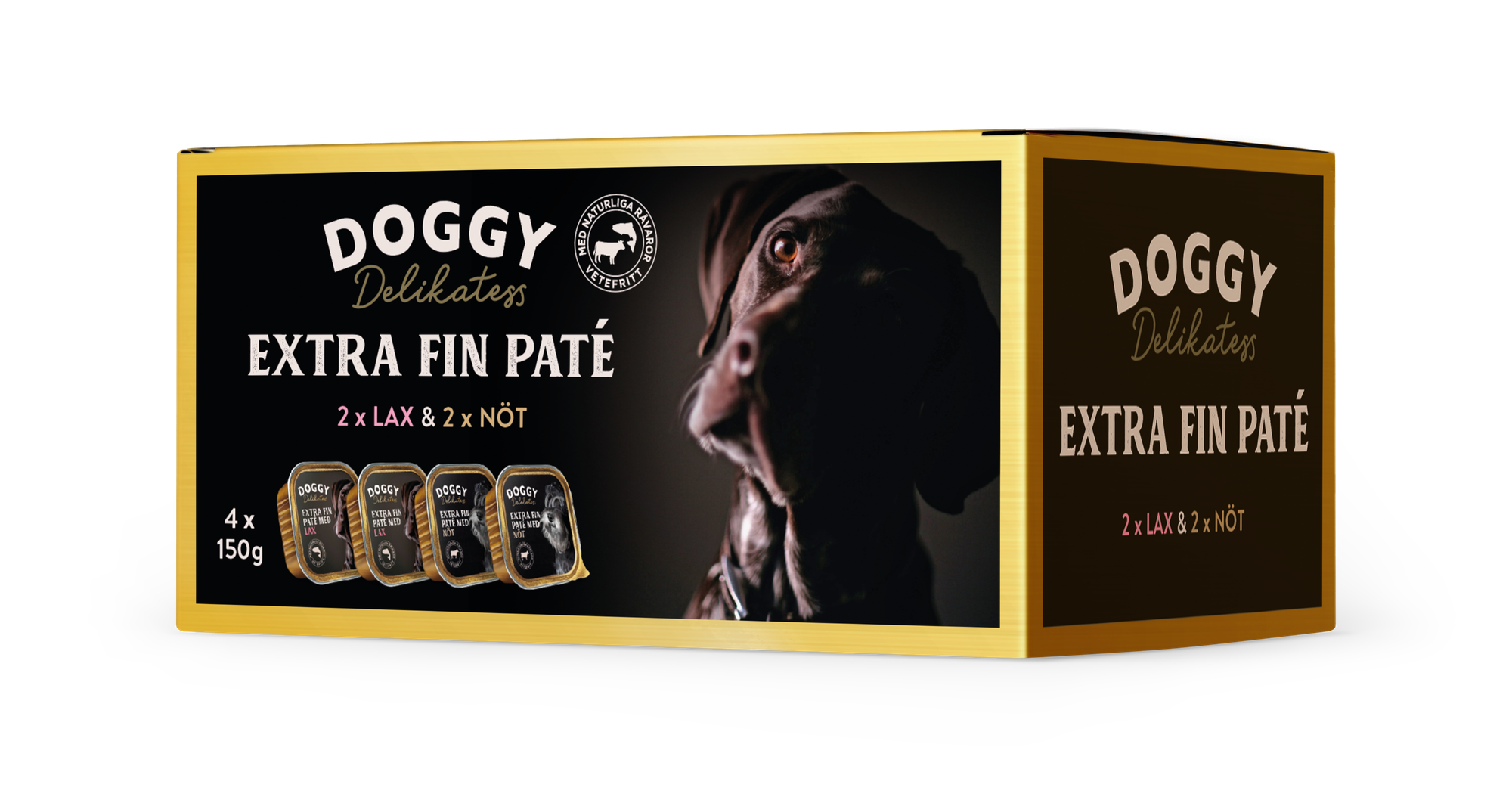 Delikatess Paté Lax & Nöt Våtfoder 4x150g