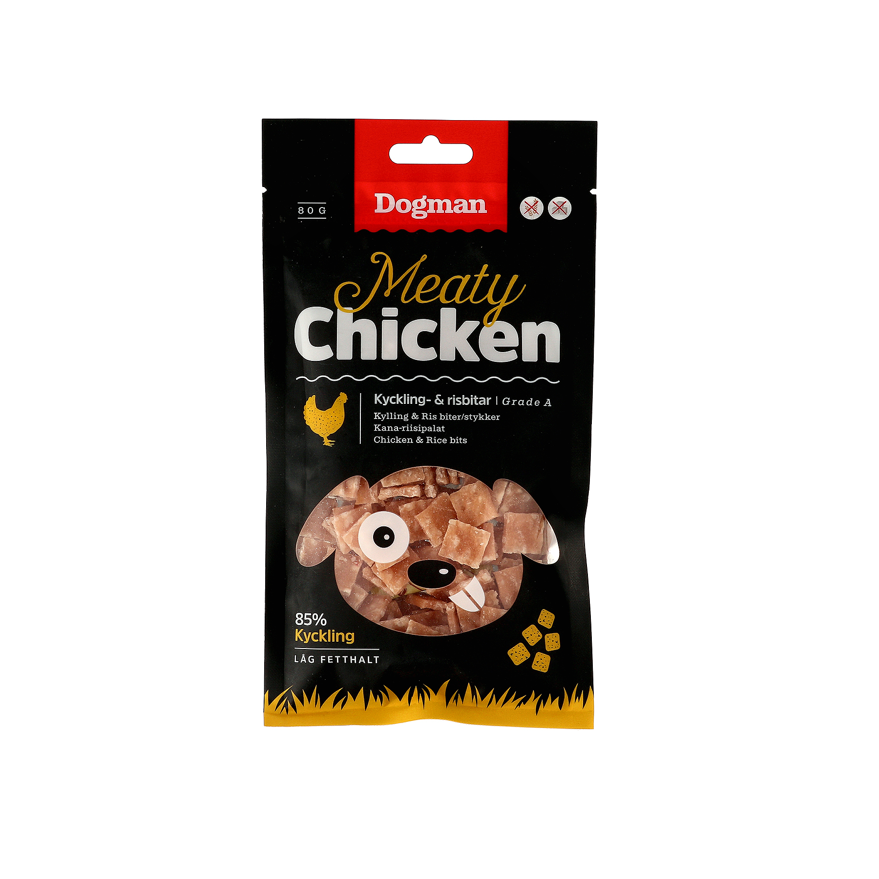 Kyckling och Risbitar 80g