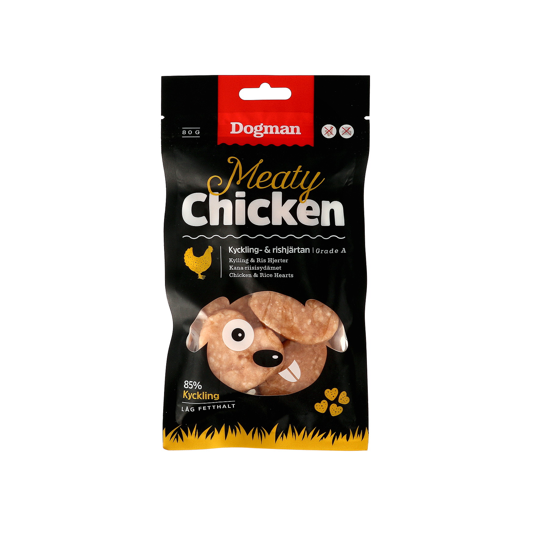 Kyckling och Rishjärtan 80g