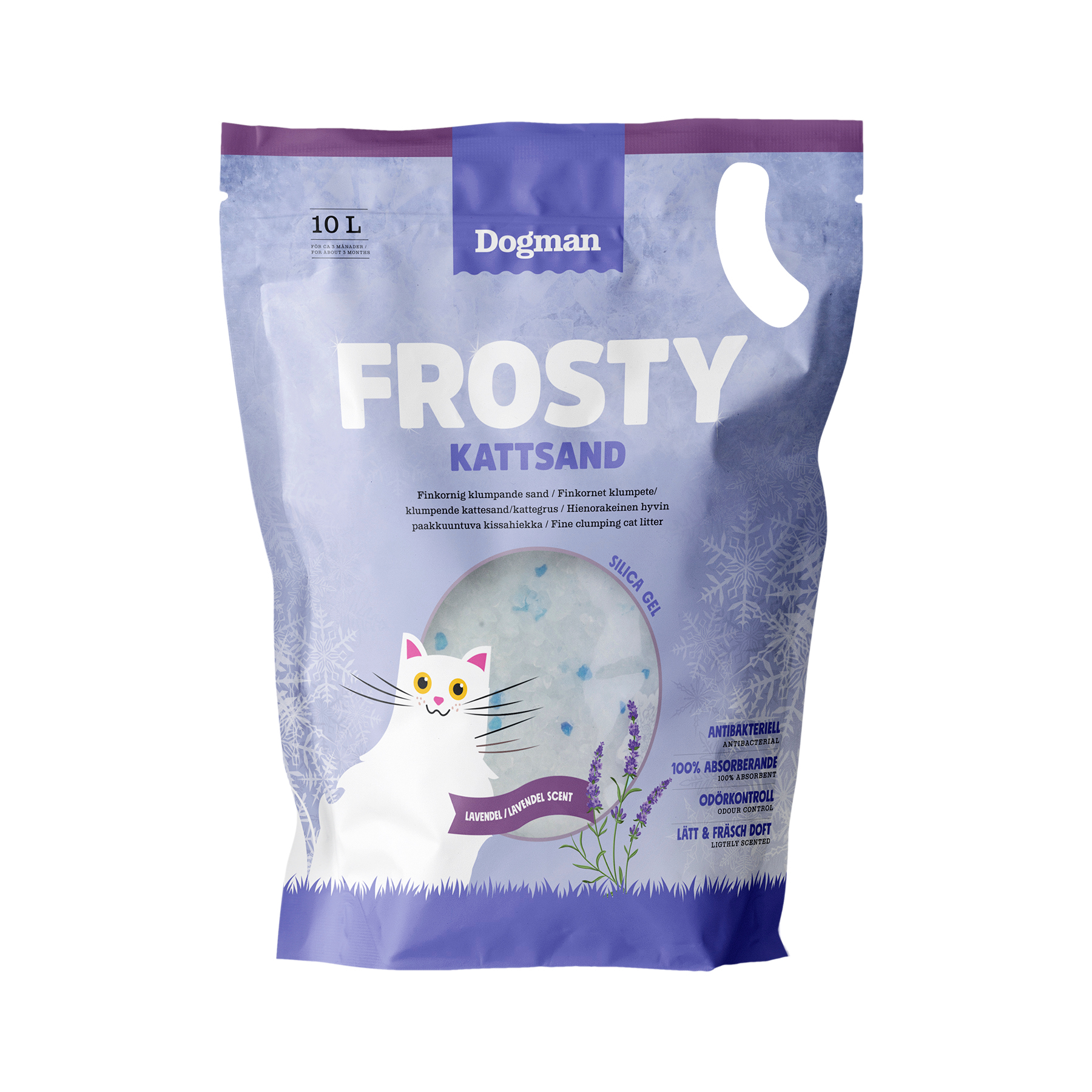 Frosty Kattsand Lavendel 10L