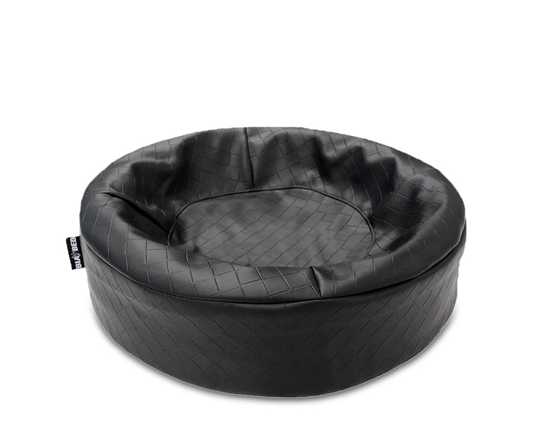 Square Hundbädd Rund Svart XS