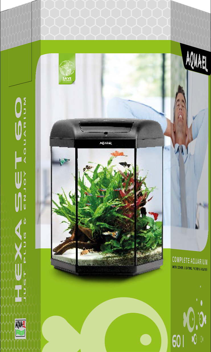 Hexa-Starterset 60L Svart LED