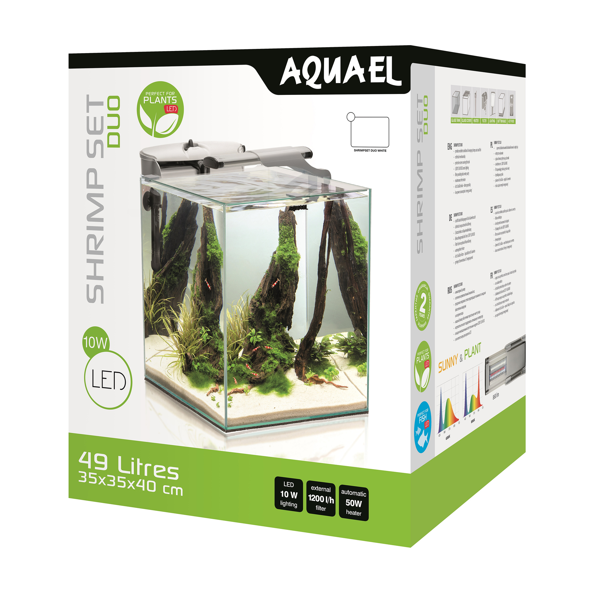 Akvarium Set Nano Duo Vit 49L