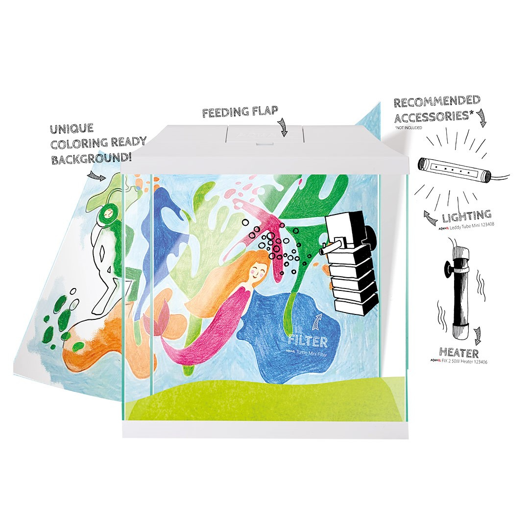 Aquarium Set Leddy Mini Vit 35cm