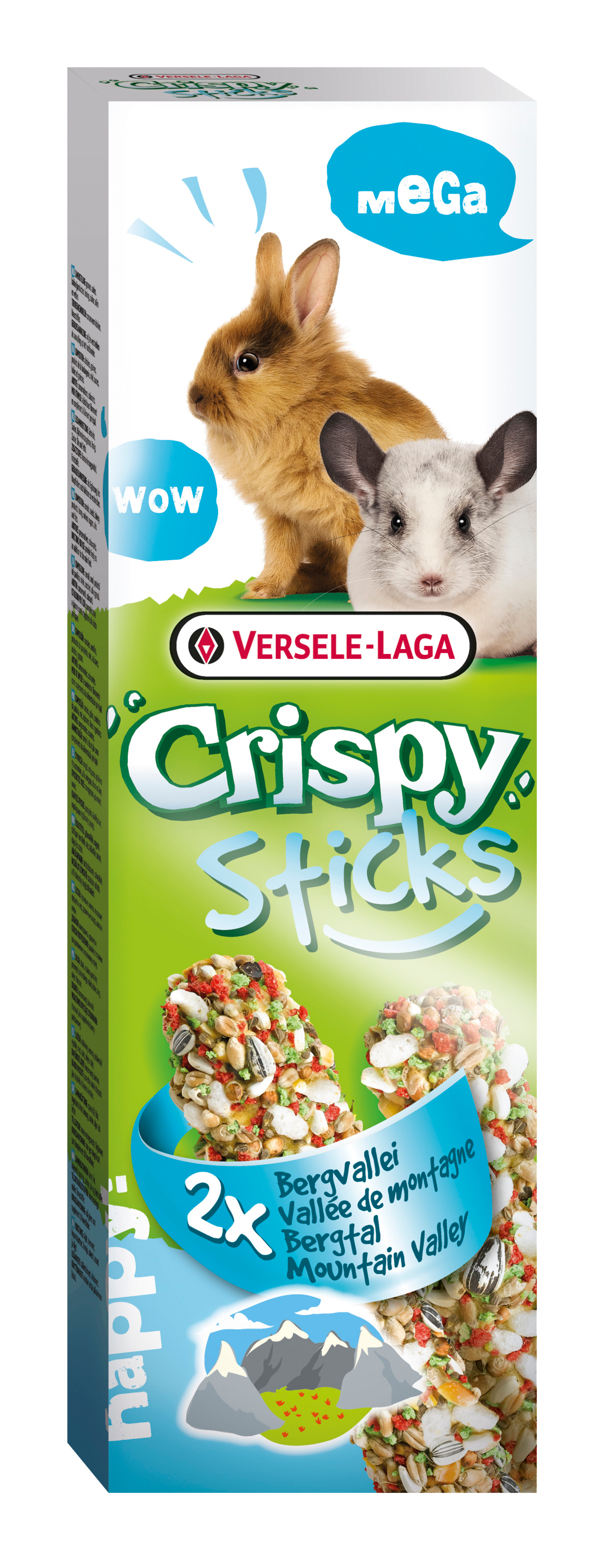 Crispy Mega Sticks Rabbits & Chinchillas 140g