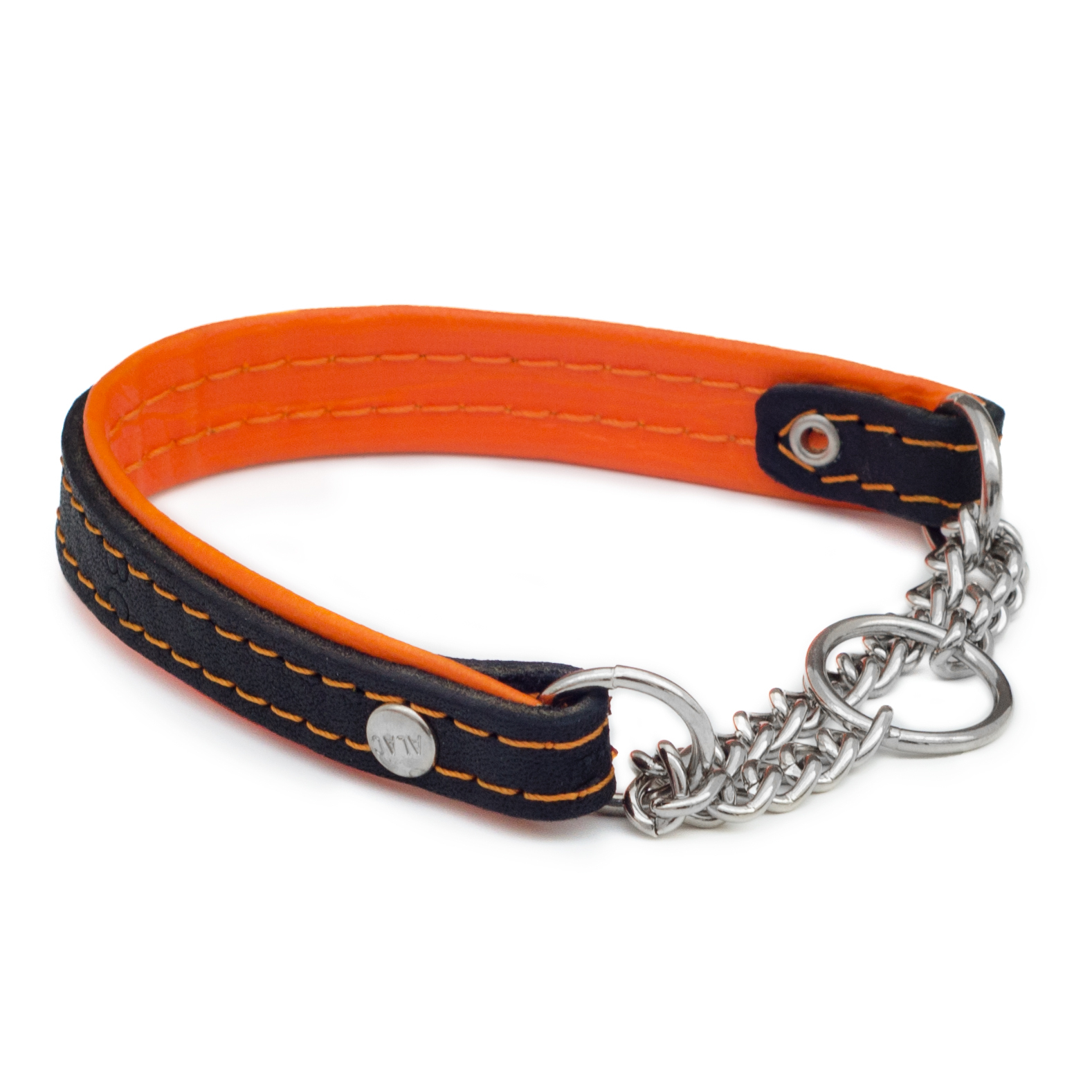 Halvstryp Läderhalsband Med Kedja