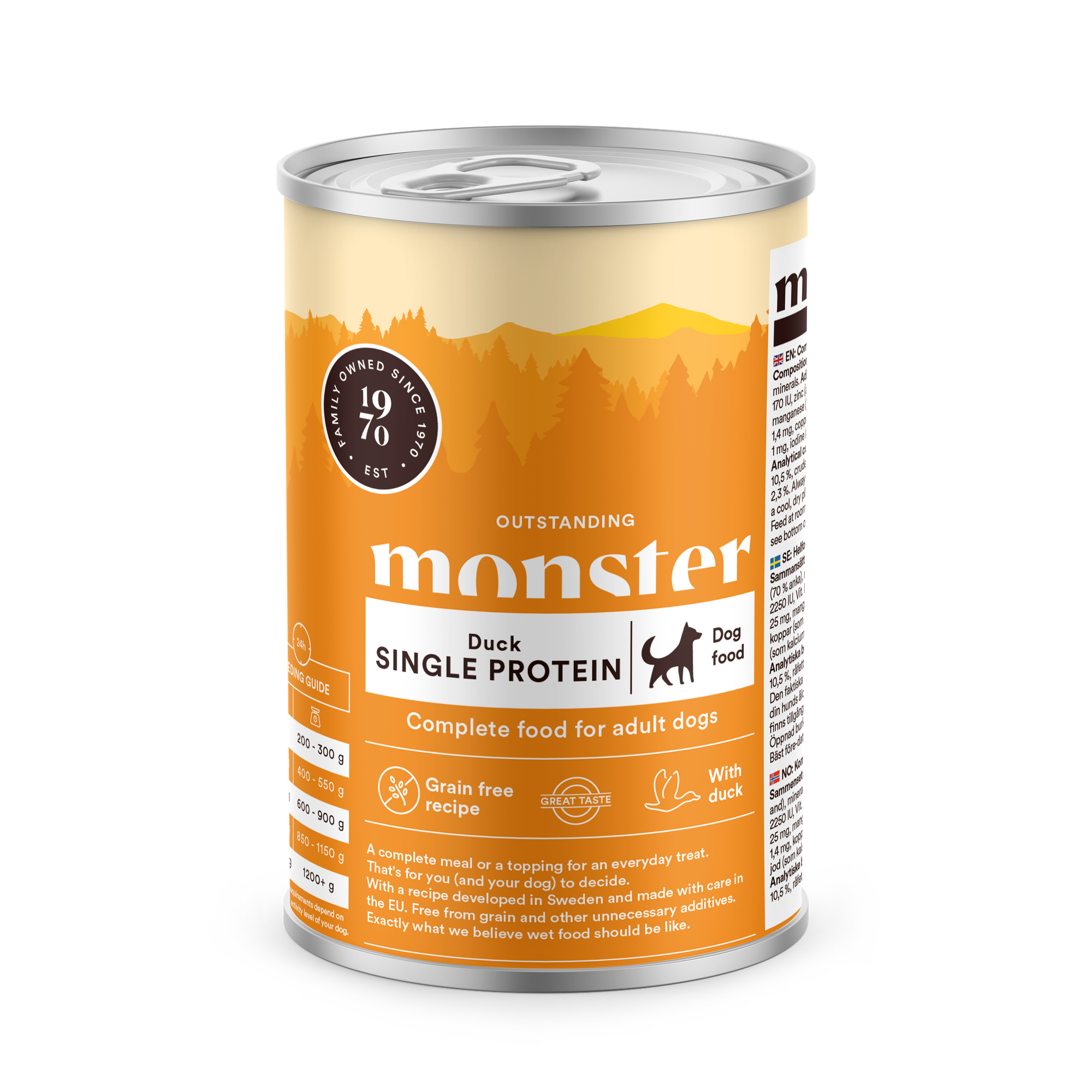 Adult Single Protein Duck Våtfoder för hund 400g