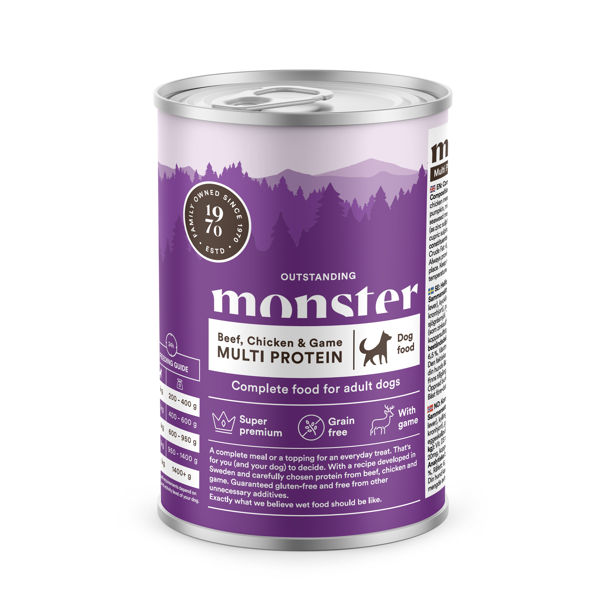 Multi Protein Beef & Chicken & Game Våtfoder 400g