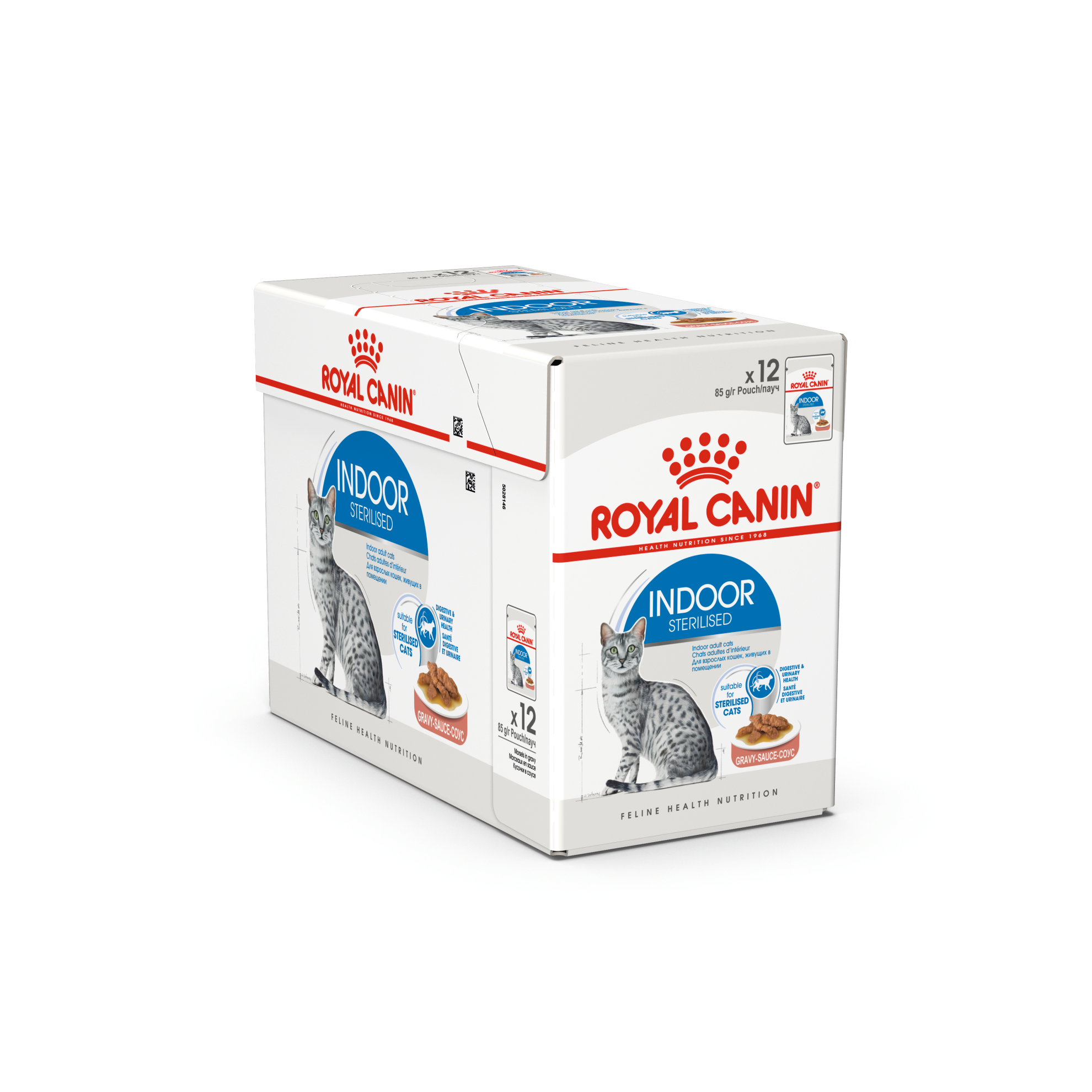 Indoor Sterilised Gravy Våtfoder för katt 12x85g