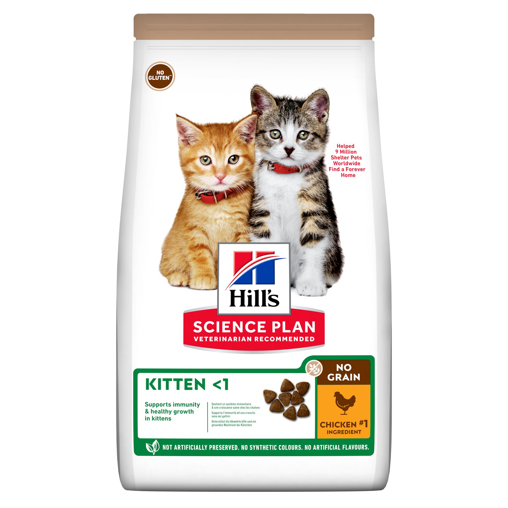 Kitten No Grain Chicken Torrfoder för katt 1,5kg