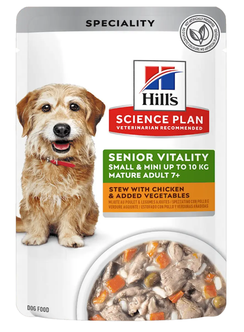 Senior Vitality Small&Mini Chicken Våtfoder 12x80g