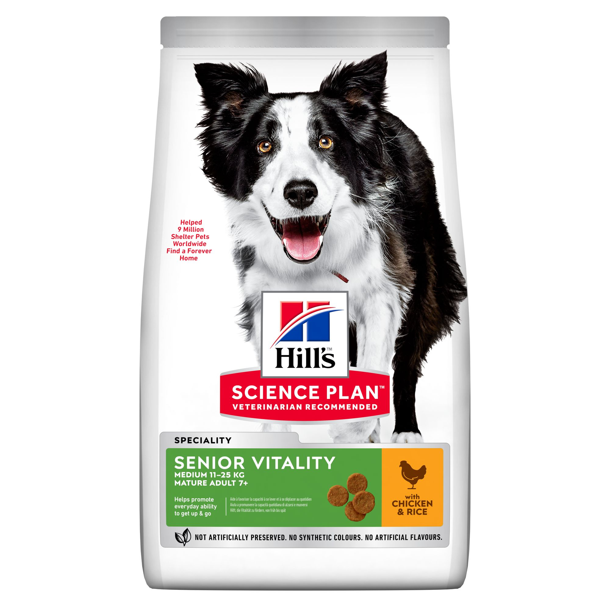 Senior Vitality 7+ Medium Chicken Hundfoder 2,5kg