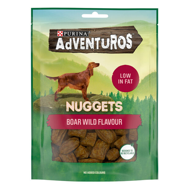 Adventuros Nuggets Wild Boar Hundgodis 90g