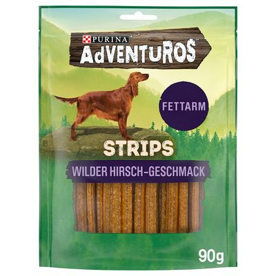 Adventuros Strips Venison Hundgodis 90g