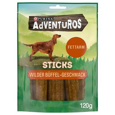 Adventuros Mini Sticks Buffalo Hundgodis 90g