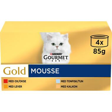 Gold Mousse Våtfoder för katt 4x85g
