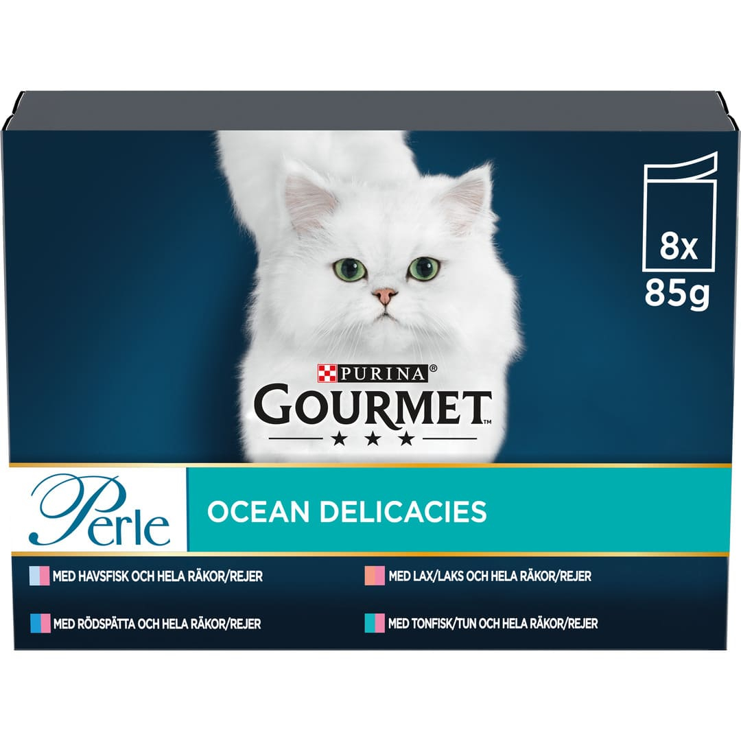 Perle Sea Delicacies Våtfoder för katt 8x85g