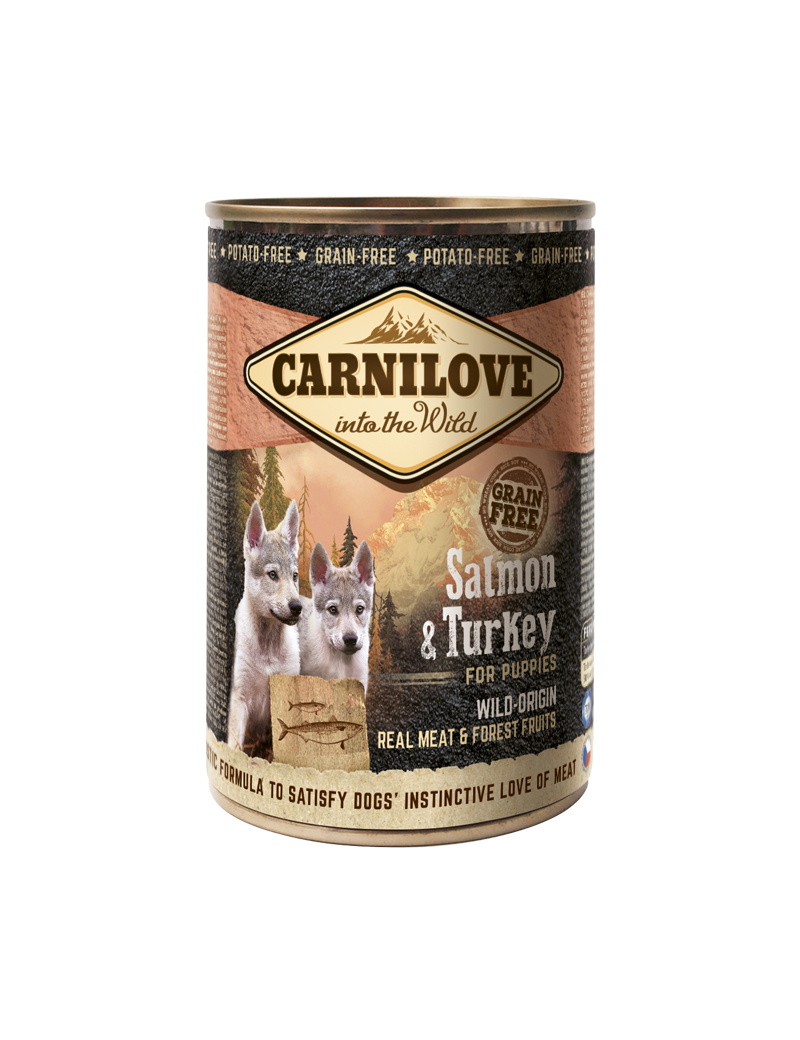 Puppy Wild Meat Salmon & Turkey Våtfoder 400g
