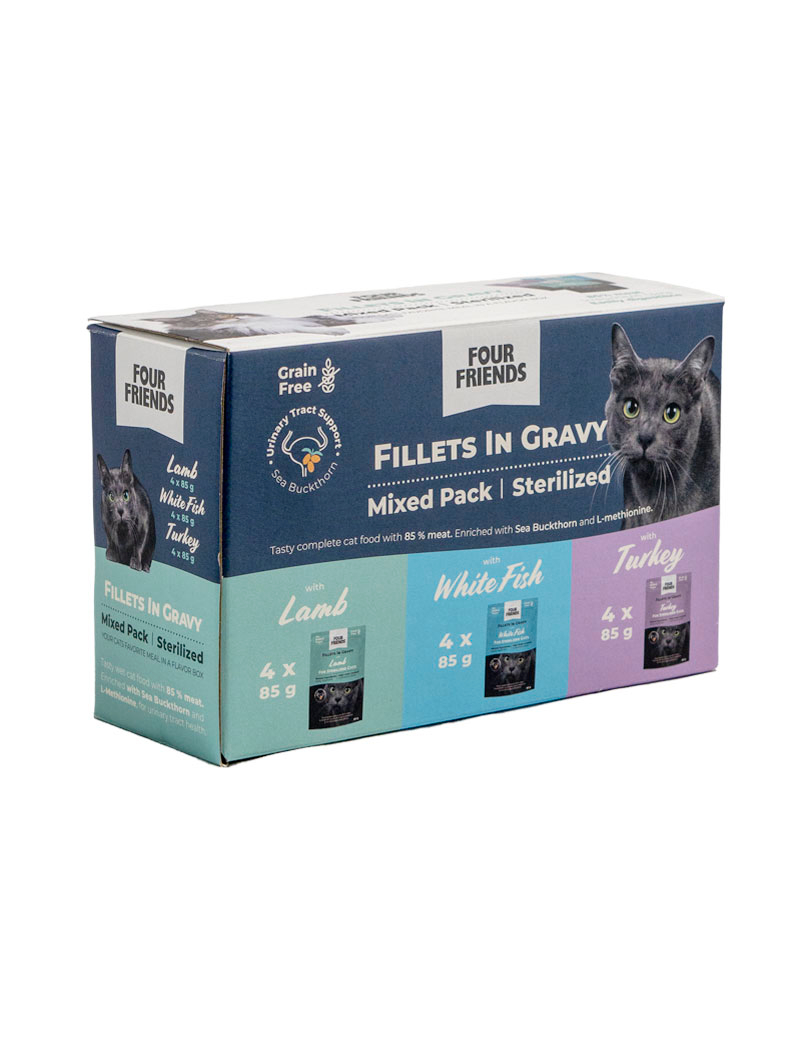 Sterilized Gravy Mix Våtfoder för katt 12p