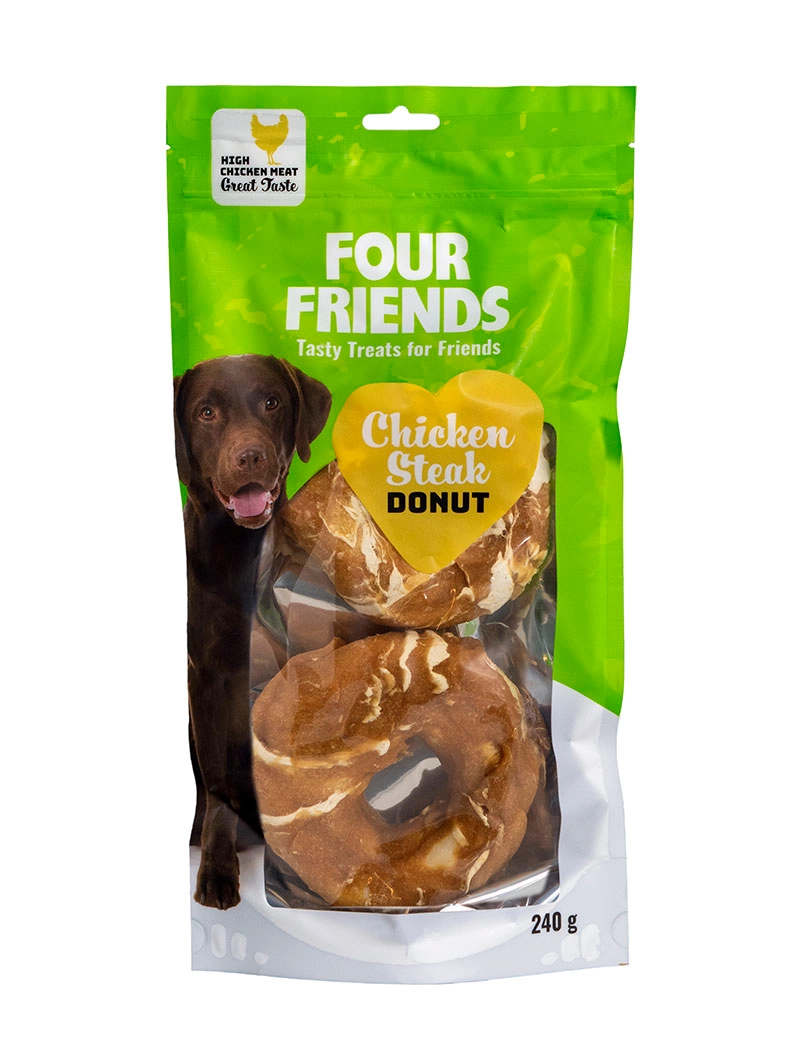 Chicken Steak Donut Hundgodis 2p