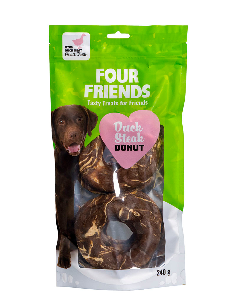 Duck Steak Donut Hundgodis 2p