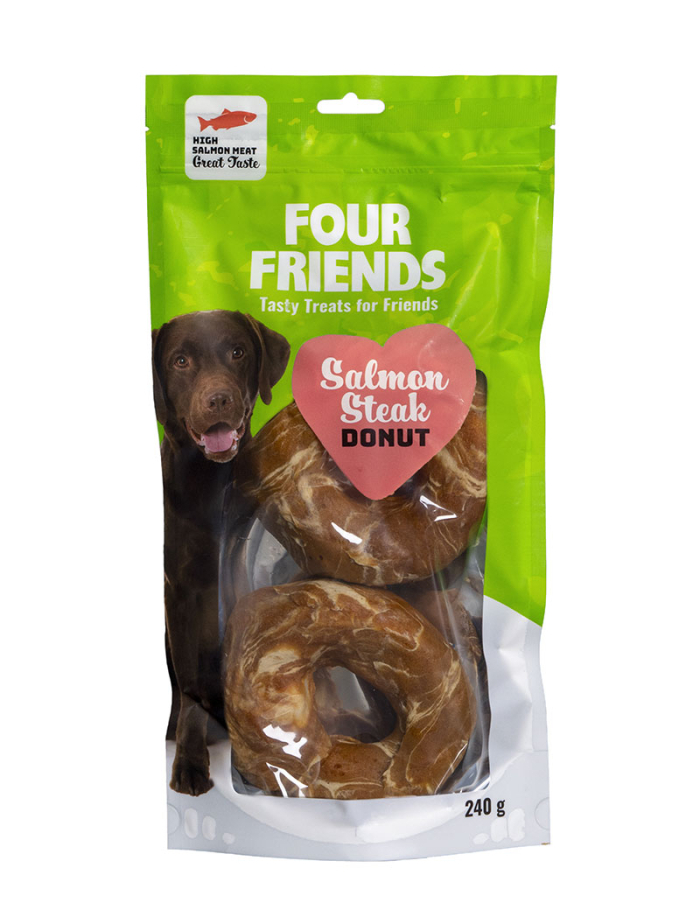 Salmon Steak Donut Hundgodis 2p