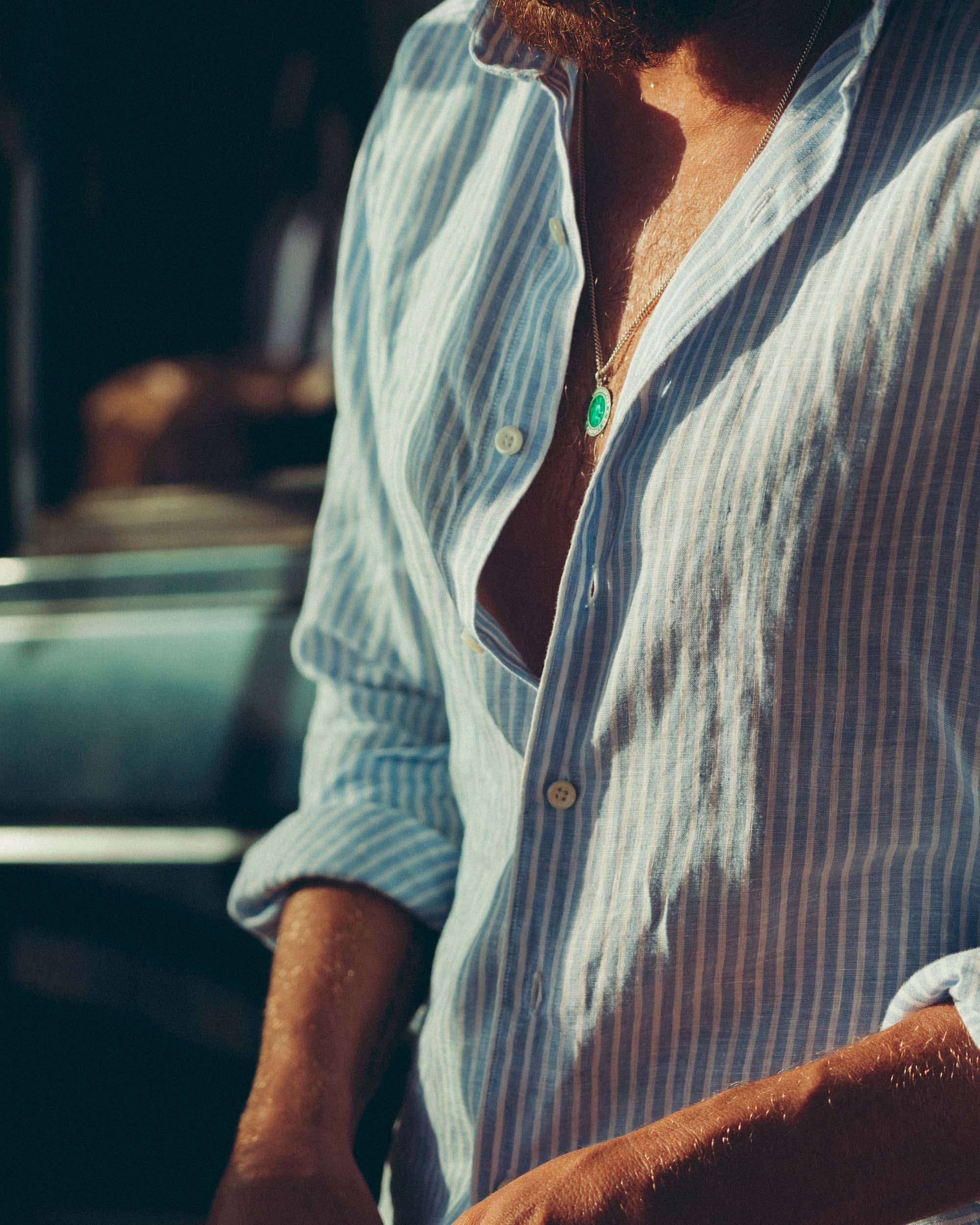 George Pacific Breton Stripe Linen Tailored