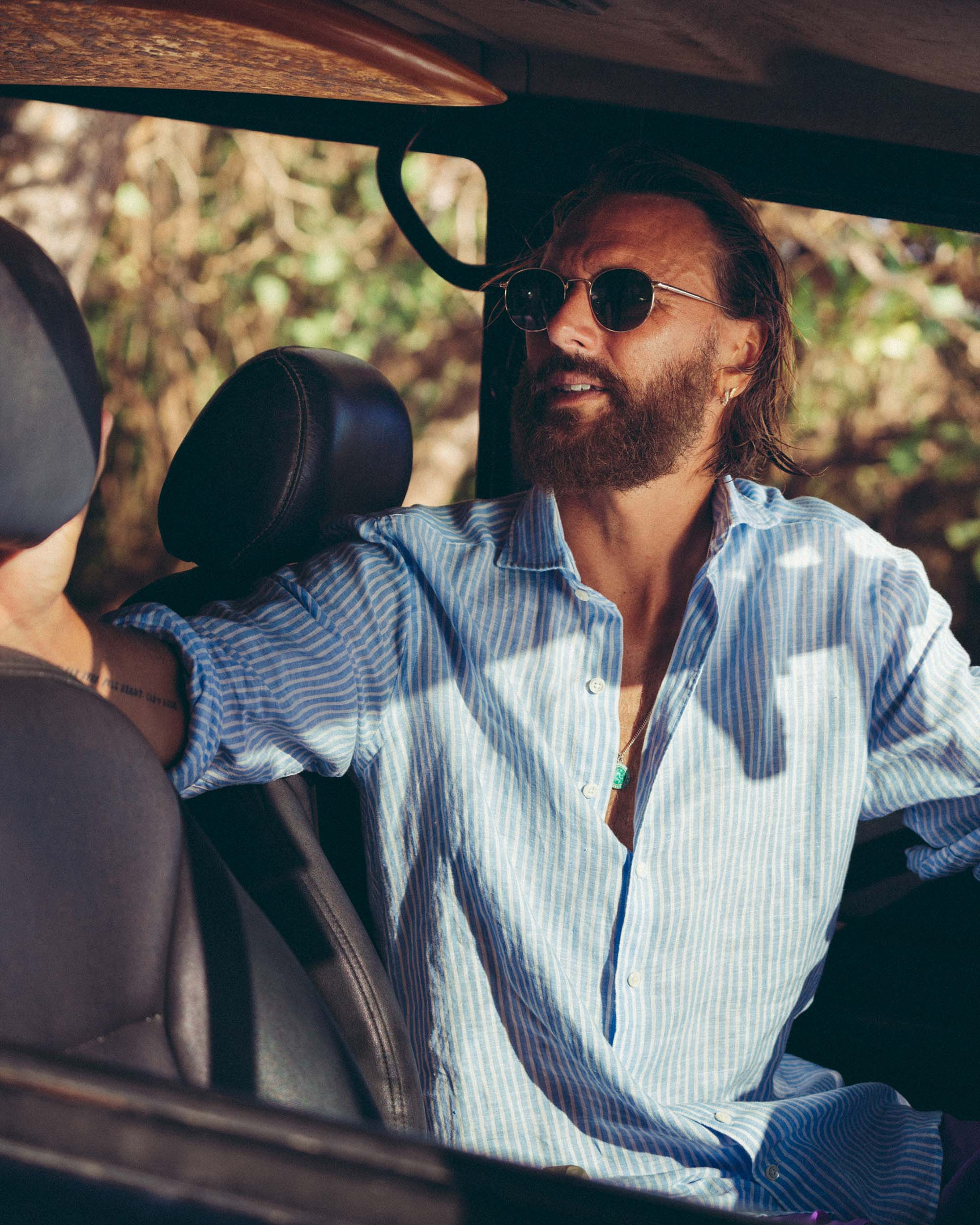 George Pacific Breton Stripe Linen Tailored