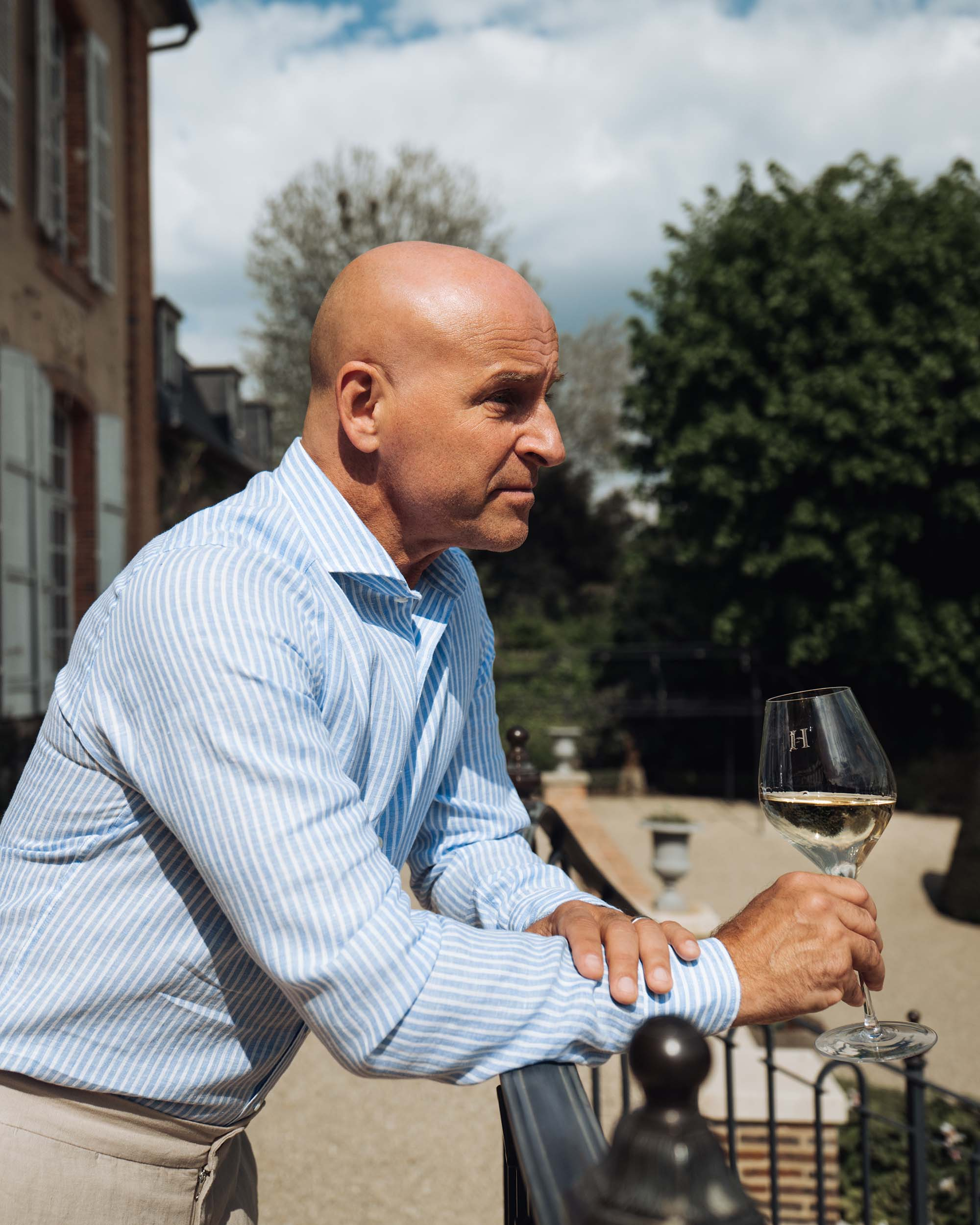 George Pacific Breton Stripe Linen Tailored