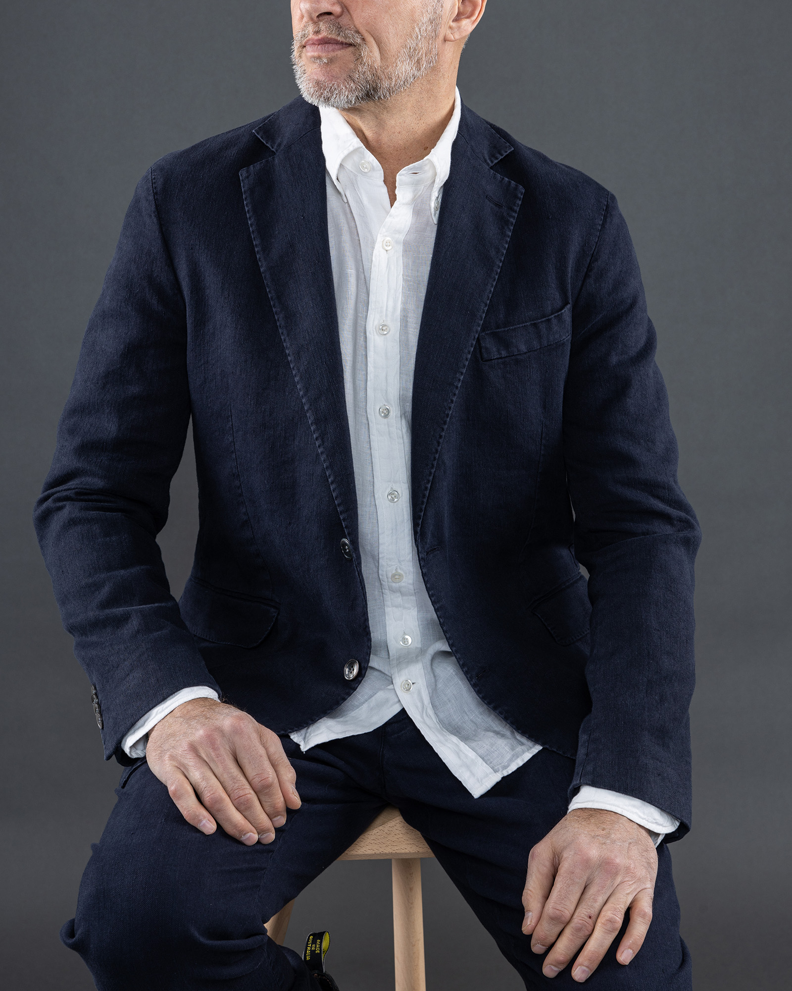 David Seaside Linen Tailored