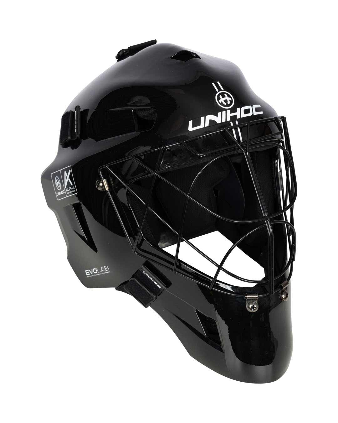 Goalie Mask Unihoc ALPHA PRIME EVOLAB black