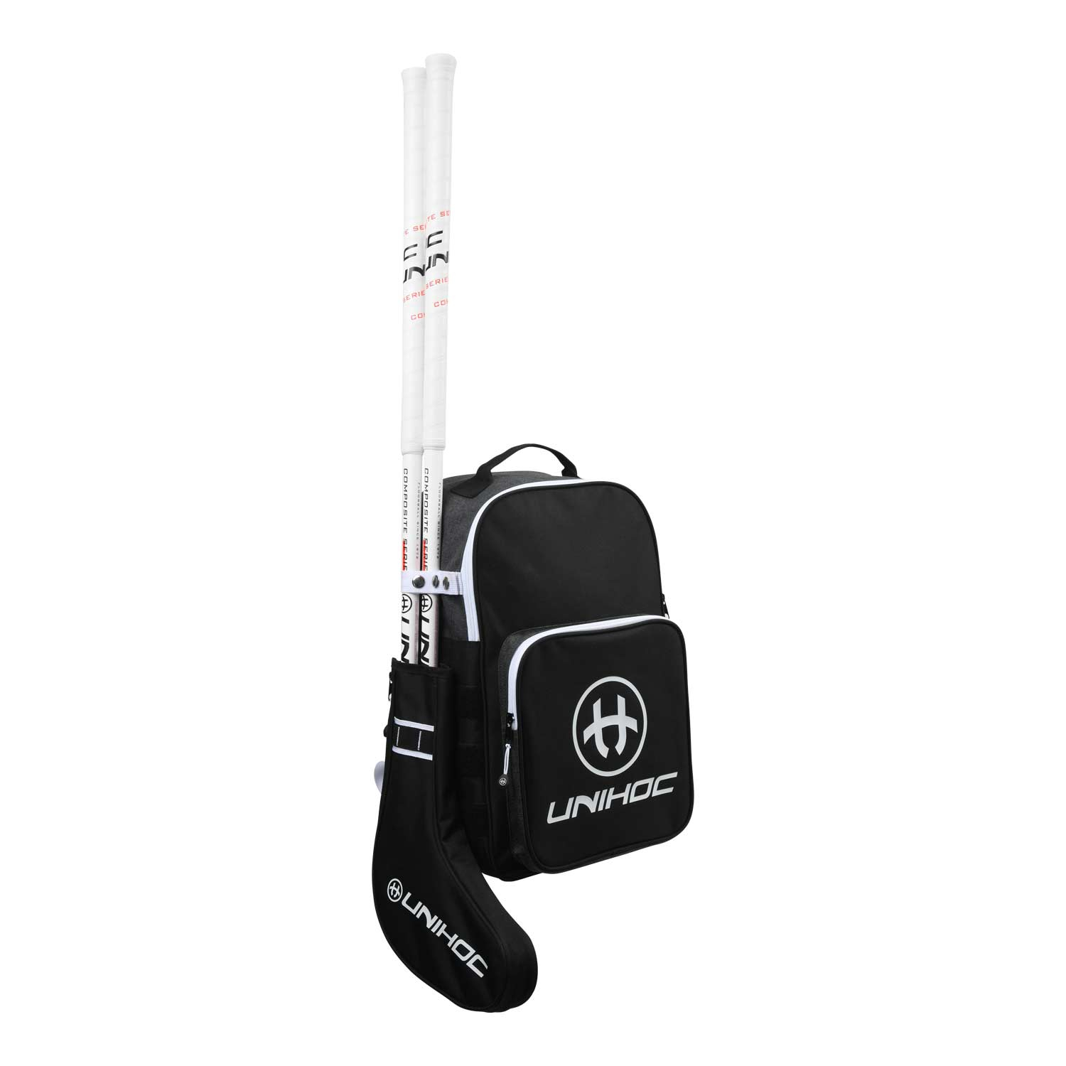 Backpack TACTIC (with stick holder) black/white