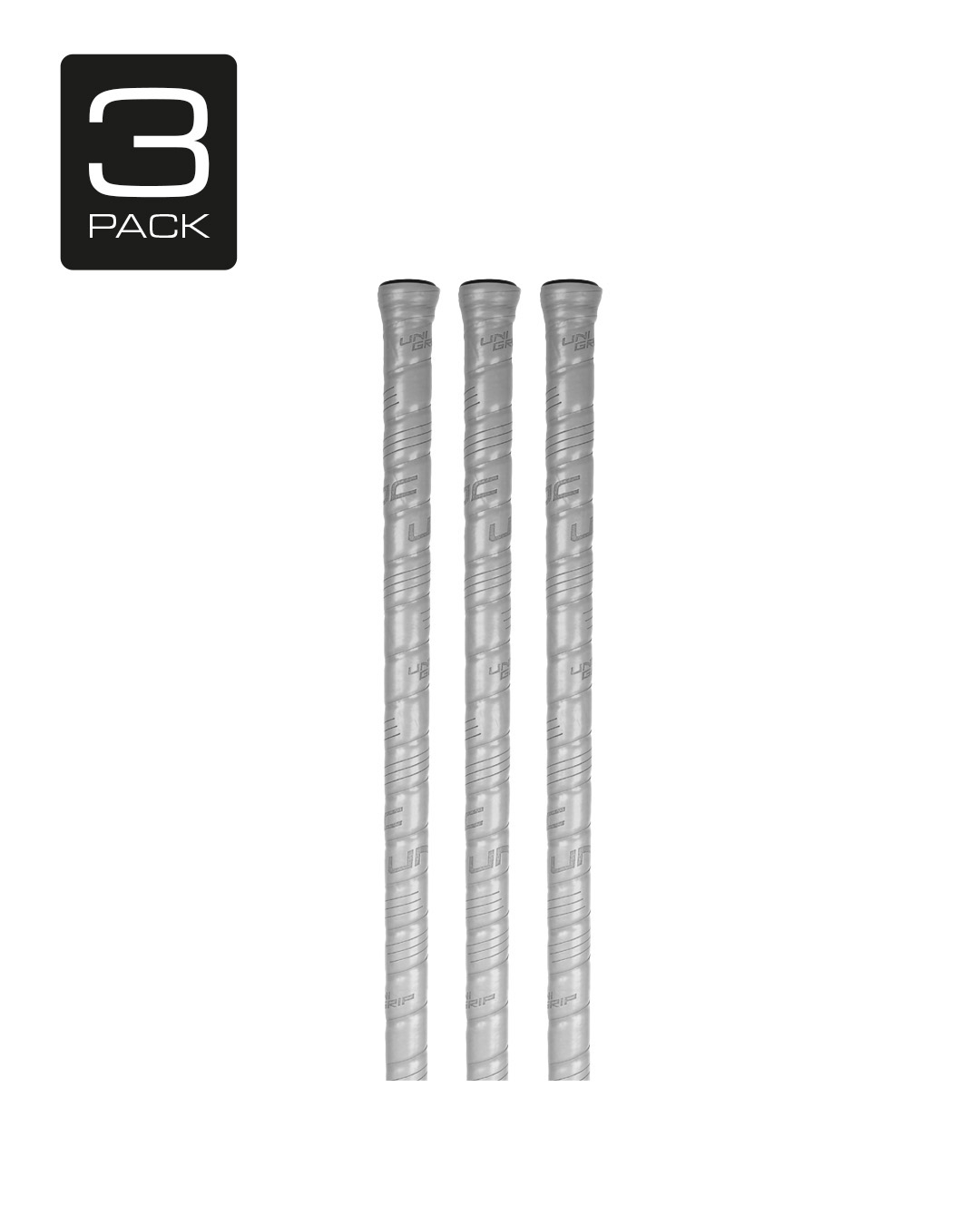 3-PACK UNI GRIP GREY